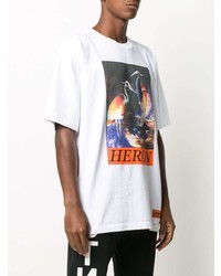 Heron Preston Swan Print Logo T Shirt