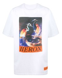 Heron Preston Swan Print Logo T Shirt