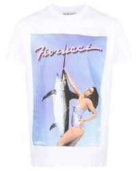 Fiorucci Swordfish Print Cotton T Shirt
