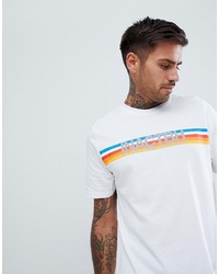 Pull&Bear T Shirt In White With Slogan Print