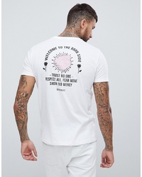 ASOS DESIGN T Shirt With Back Rose And Text Print
