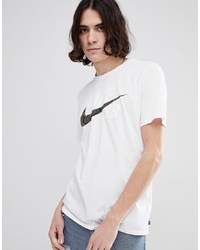 Nike SB T Shirt With Camo Logo In White 892823 100