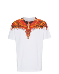 Marcelo Burlon County of Milan T Shirt With Flame Wing Detail