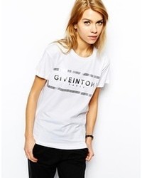 Criminal Damage T Shirt With Give In To Me Print White Silver