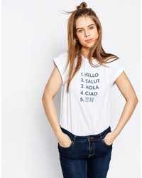 Asos T Shirt With Hello Translation Print
