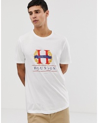 New Look T Shirt With Houston Print In White