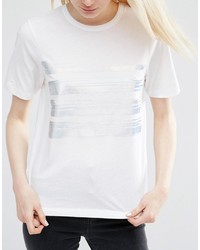 Asos T Shirt With Metallic Block Print