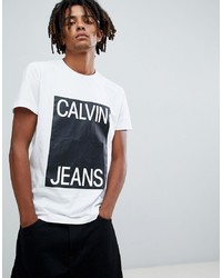 Calvin Klein Jeans T Shirt With New Box Logo
