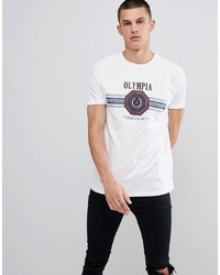 ASOS DESIGN T Shirt With Olympia Emblem Slogan Print