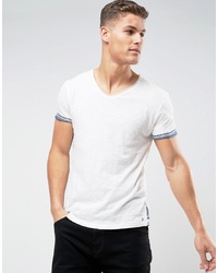 Tom Tailor T Shirt With Scoop Neck And Print Hem