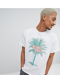 Milk It T Shirt With Tropical Print