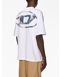 Diesel T Wash L6 Logo Print Cotton T Shirt