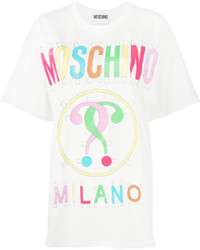 Moschino Tab Logo Print T Shirt