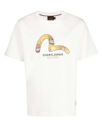 Evisu Taiko Daruma Seagull Print T Shirt