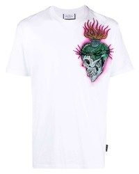 Philipp Plein Tattoo Print Detail T Shirt