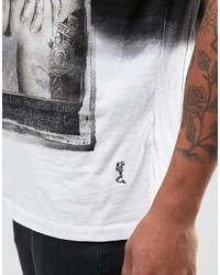 Religion Tattooed Hands Printed T Shirt