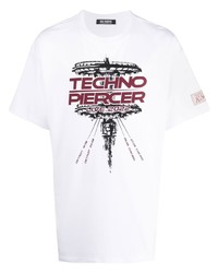 Raf Simons Techno Piercer Graphic Print T Shirt