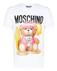 Moschino Teddy Bear Crew Neck T Shirt