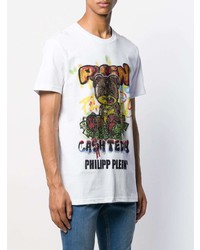 Philipp Plein Teddy Bear Graffiti Print T Shirt
