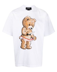 DOMREBEL Teddy Bear Print Cotton T Shirt