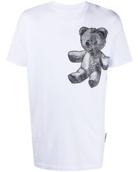 Philipp Plein Teddy Bear Print Cotton T Shirt