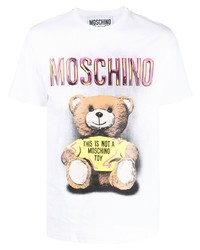 Moschino Teddy Bear Print Organic Cotton T Shirt