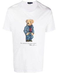 Polo Ralph Lauren Teddy Bear Print Short Sleeved T Shirt