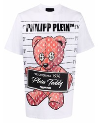 Philipp Plein Teddy Bear Print T Shirt