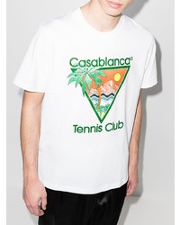 Casablanca Tennis Club Crew Neck T Shirt