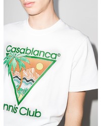 Casablanca Tennis Club Crew Neck T Shirt