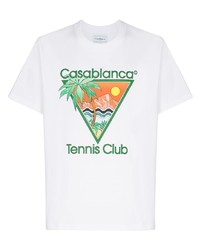 Casablanca Tennis Club Crew Neck T Shirt