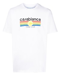 Casablanca Tennis Club Printed T Shirt