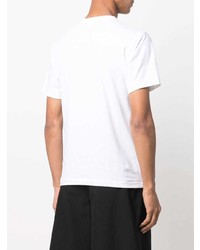 Black Comme Des Garçons Text Print T Shirt