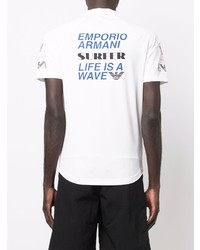 Emporio Armani Text Slogan Print T Shirt