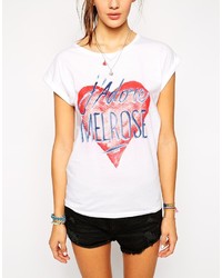 Th Gallery T Shirt With Jadore Melrose Heart Print