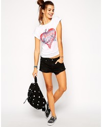 Th Gallery T Shirt With Jadore Melrose Heart Print