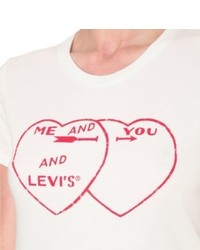 Levi's The Perfect Tee Heart Print Cotton Jersey T Shirt