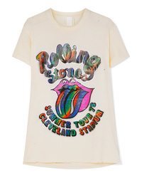 MadeWorn The Rolling Stones Distressed Printed Cotton Jersey T Shirt