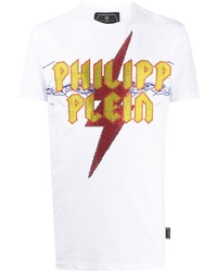 Philipp Plein Thunderbolt Logo Short Sleeve T Shirt