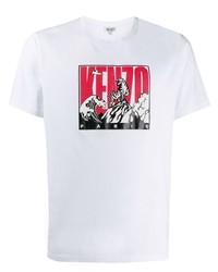 Kenzo Tiger Mountain Print T Shirt