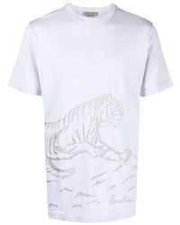 Corneliani Tiger Print Detail T Shirt
