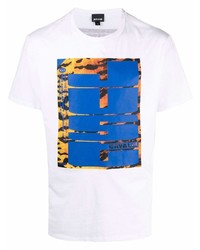 Just Cavalli Tiger Print Logo T Shirt