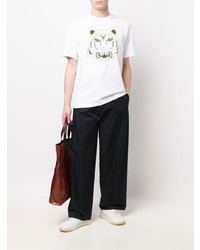 Kenzo Tiger Print Round Neck T Shirt