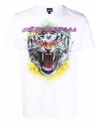 Just Cavalli Tiger Print T Shirt