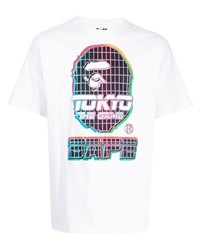 A Bathing Ape Tokyo Logo Print Cotton T Shirt