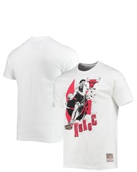 Mitchell & Ness Toni Kukoc White Chicago Bulls Suite Sensations Player T Shirt