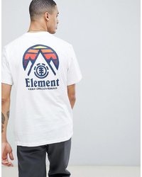 Element Tri Tip Back Logo T Shirt In White