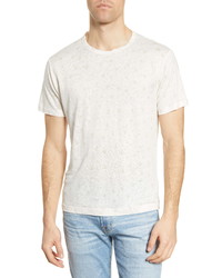 7 For All Mankind Triangle Print Linen T Shirt