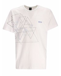 BOSS Triangle Print Logo T Shirt