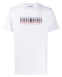 Dirk Bikkembergs Triple Logo Print T Shirt